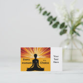 Motivierend Geschäfts-Karten-Schablone Visitenkarte (Stehend Vorderseite)