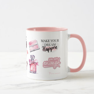 Motivierend Geschäftsfrau Tasse