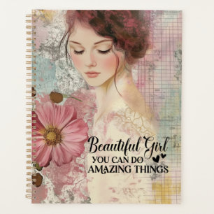 Motivierend Geschenk für Frauen, Teens, Mädchen Planer