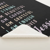 Motivierend Geschenk für Teenage Girl Black Custom Sherpadecke (3/4)