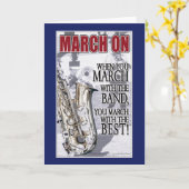 Motivierend Geschenke für Marching-Bands-Mitgliede Karte (Gelbe Blume)