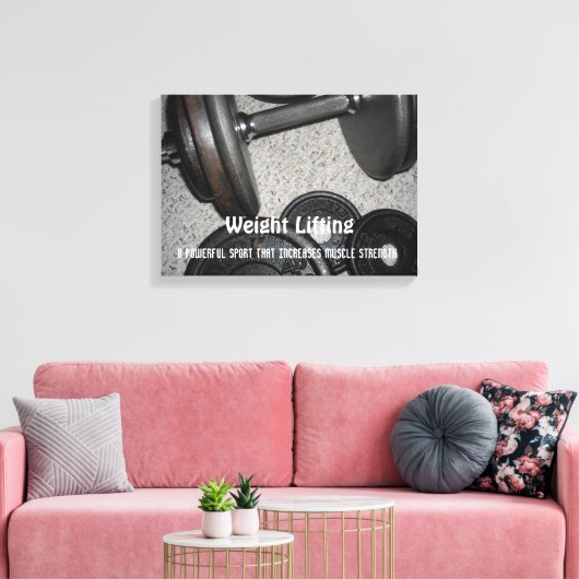 Motivierend Gewichtsabnahme Leinwanddruck (Insitu (Wohnzimmer))