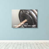 Motivierend Gewichtsabnahme Leinwanddruck (Insitu (Holzboden))