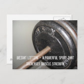 Motivierend Gewichtsabnahme Postkarte (Vorne/Hinten)