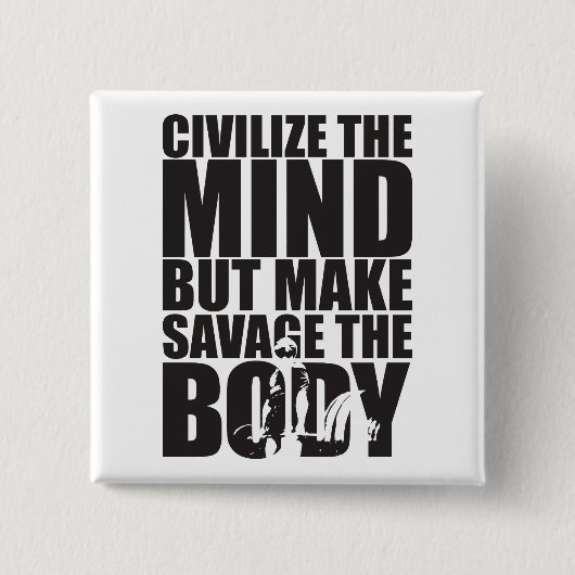 motivierend "Gewichtslifting" Button (Vorderseite)