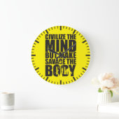 motivierend "Gewichtslifting" Große Wanduhr (Zuhause)