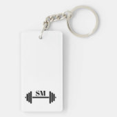 Motivierend Gewichtszunahme Schlüsselanhänger (Rückseite)