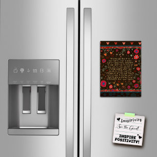 Motivierend Gewohnheiten florale Magnetkarte