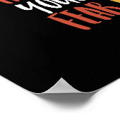 Motivierend Giraffe Faith größer als Angst Poster (Ecke)