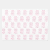 Motivierend Girls-Zitat - Ihr Bestes heute Geschenkpapier Set (Vorderseite)