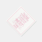 Motivierend Girls-Zitat - Ihr Bestes heute Serviette (Ecke)