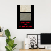 Motivierend glauben, dass du auf halbem Weg dorthi Poster (Heimbüro)