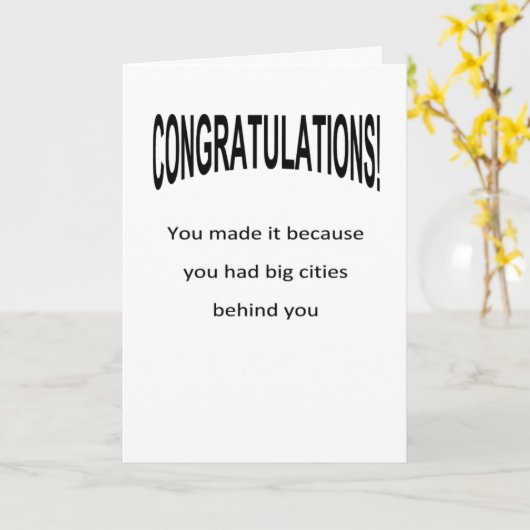 motivierend Glückwünsche Karte (Gelbe Blume)