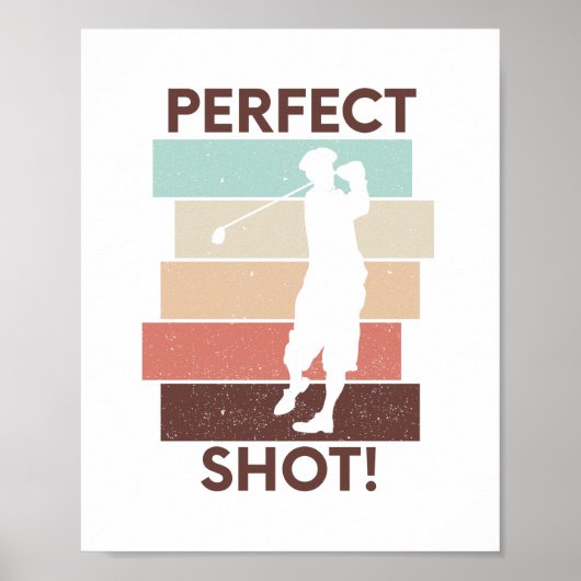 Motivierend Golf-Redewendungen Golfangebot Poster (Vorne)