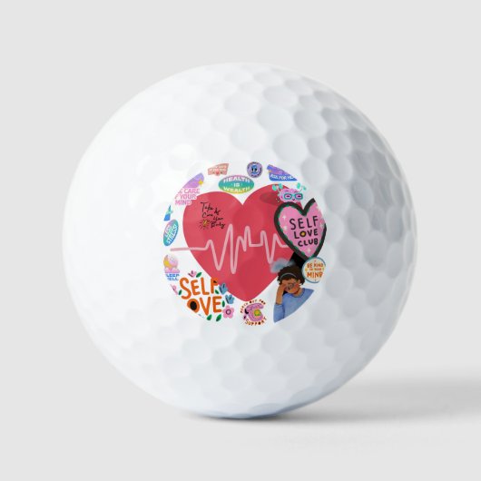 Motivierend Golfplätze Golfball (Vorderseite)