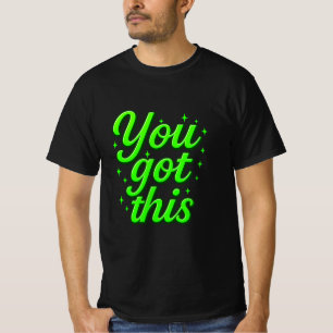 Motivierend Got Sie diese Luxus-Gold-Typografie T-Shirt