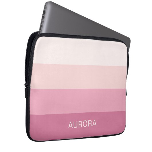 Motivierend Gradient Custom mit Name - Laptopschutzhülle (Vorne Rechts)