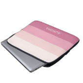 Motivierend Gradient Custom mit Name - Laptopschutzhülle (Vorne Knopf)