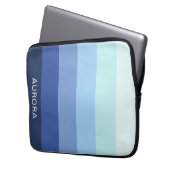 Motivierend Gradient Custom mit Name - Laptopschutzhülle (Vorderseite Links)