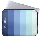 Motivierend Gradient Custom mit Name - Laptopschutzhülle (Vorderseite)