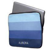 Motivierend Gradient Custom mit Name - Laptopschutzhülle (Vorderseite Links)