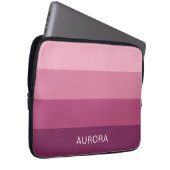 Motivierend Gradient Custom mit Name - Laptopschutzhülle (Vorne Rechts)