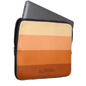 Motivierend Gradient Custom mit Name - Laptopschutzhülle (Vorne Rechts)