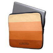 Motivierend Gradient Custom mit Name - Laptopschutzhülle (Vorderseite Links)