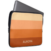 Motivierend Gradient Custom mit Name - Laptopschutzhülle (Vorne Rechts)