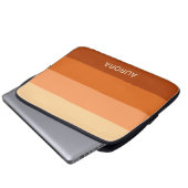 Motivierend Gradient Custom mit Name - Laptopschutzhülle (Vorne Knopf)