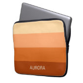 Motivierend Gradient Custom mit Name - Laptopschutzhülle (Vorderseite Links)