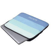 Motivierend Gradient Custom mit Name - Laptopschutzhülle (Vorne Knopf)