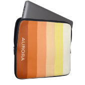 Motivierend Gradient Custom mit Name - Laptopschutzhülle (Vorne Rechts)