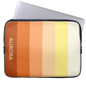 Motivierend Gradient Custom mit Name - Laptopschutzhülle (Vorderseite)