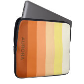 Motivierend Gradient Custom mit Name - Laptopschutzhülle (Vorne Rechts)