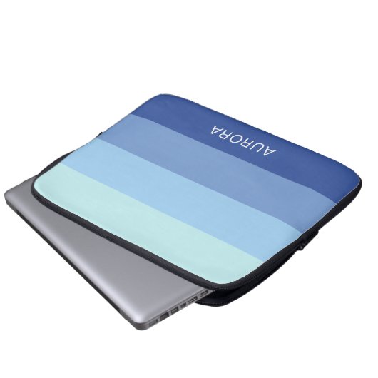 Motivierend Gradient Custom mit Name - Laptopschutzhülle (Vorne Knopf)