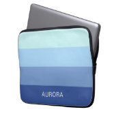 Motivierend Gradient Custom mit Name - Laptopschutzhülle (Vorderseite Links)