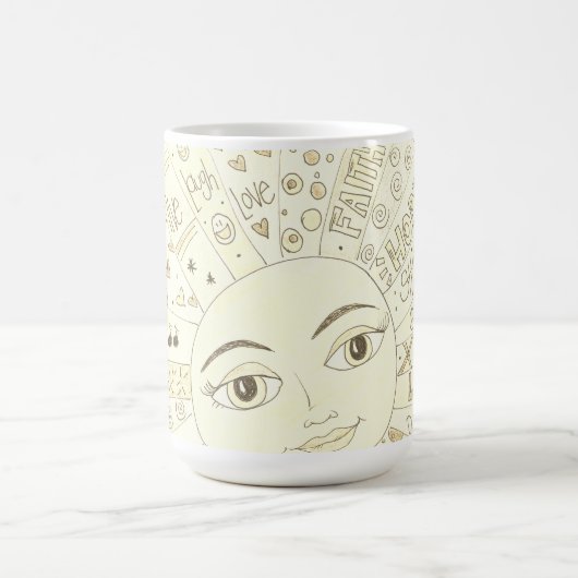 Motivierend Graffiti-Sonne - NEU Kaffeetasse (Mittel)