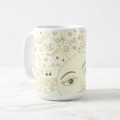 Motivierend Graffiti-Sonne - NEU Kaffeetasse (Vorderseite Links)