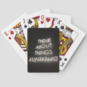 Motivierend Grafik - anders weiß Spielkarten