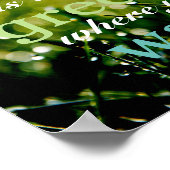 Motivierend| Gras ist grüner, wo man es gießt Poster (Ecke)