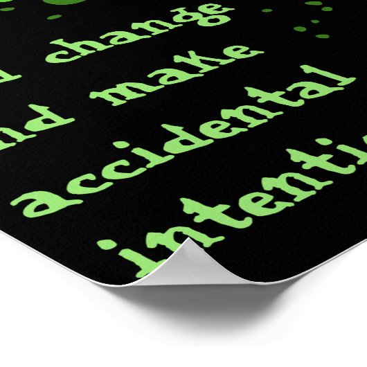 Motivierend Green Paint Spritzer Poster (Ecke)