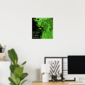 Motivierend Green Paint Spritzer Poster (Heimbüro)