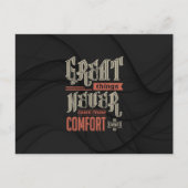 Motivierend - Große Dinge nie Postkarte (Vorderseite)