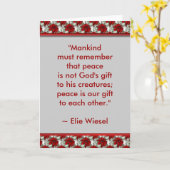 Motivierend Gruß-Karte (Elie Wiesel) Karte (Gelbe Blume)