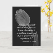 Motivierend Gruß-Karte Karte (Gelbe Blume)