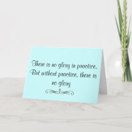 Motivierend Grüße für den Bericht erstattenden Stu Karte