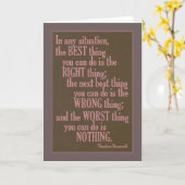 Motivierend Grußkarte "Do Something" Zitat Karte (Gelbe Blume)