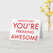 Motivierend Grußkarte Karte (Gelbe Blume)