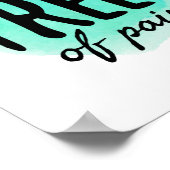 motivierend gute Laune für harte Arbeiter Poster (Ecke)